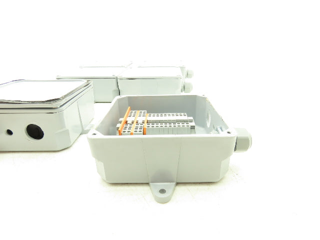 Cantex 5133706 PVC Junction Box 5x5x2 NEMA 4X W/Terminal Block Lot Of 6