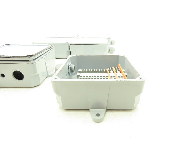 Cantex 5133706 PVC Junction Box 5x5x2 NEMA 4X W/Terminal Block Lot Of 6