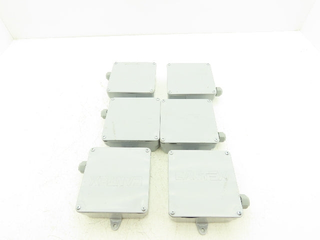 Cantex 5133706 PVC Junction Box 5x5x2 NEMA 4X W/Terminal Block Lot Of 6