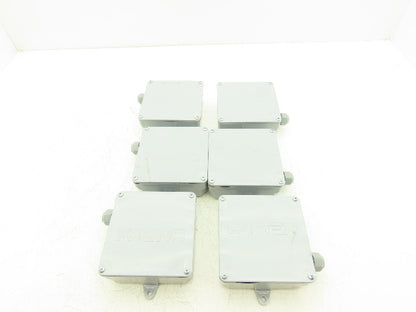 Cantex 5133706 PVC Junction Box 5x5x2 NEMA 4X W/Terminal Block Lot Of 6