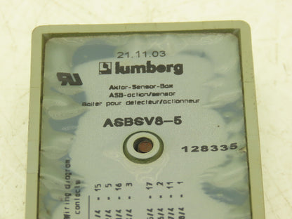 Lumberg ASBSV8-5 Ethernet Switch I/O 8-Port Actuator Distribution Box Lot of 6
