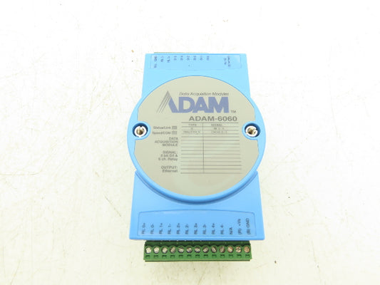 ADAM ADAM-6060 Advantech IO 6DI/6 Relay Data Acquisition Module Relay Ethernet