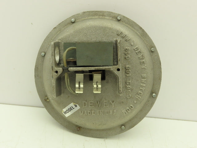 Dewey Model B Vacuum Air Pressure Safety Switch Cast Aluminum