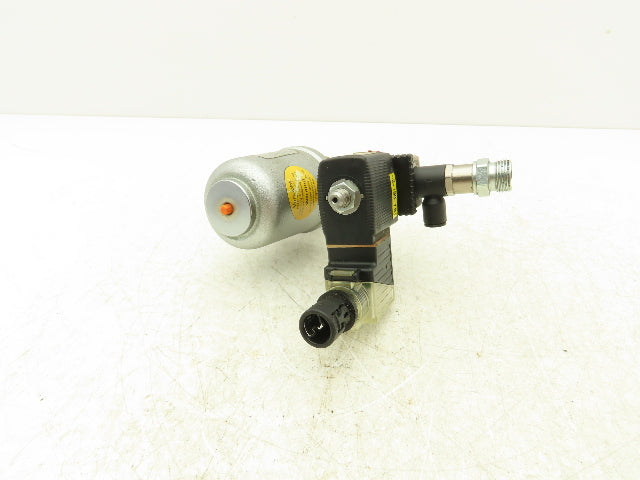 Schubert & Salzer 7010/025V101000-7 Bronze 1" Angle Seat Solenoid Valve 24VDC