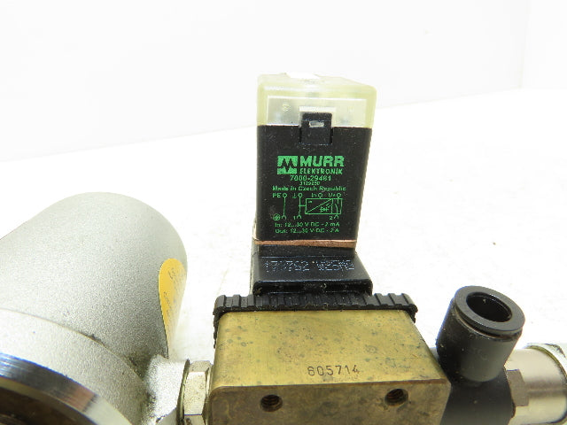 Schubert & Salzer 7010/025V101000-7 Bronze 1" Angle Seat Solenoid Valve 24VDC