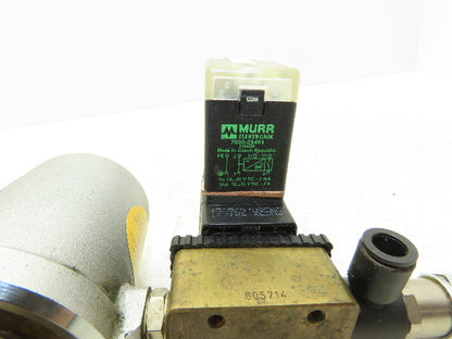 Schubert & Salzer 7010/025V101000-7 Bronze 1" Angle Seat Solenoid Valve 24VDC