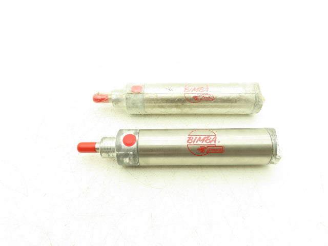 Bimba N/A Pneumatic Air Cylinder 2" Bore 3-3/4" Stroke 5/8" Rod Lot of 2
