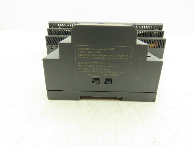 MW HDR-60-24 Power Supply DIN Rail 100-240VAC Input 24VDC 2.5A Output Lot Of 5