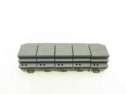 MW HDR-60-24 Power Supply DIN Rail 100-240VAC Input 24VDC 2.5A Output Lot Of 5