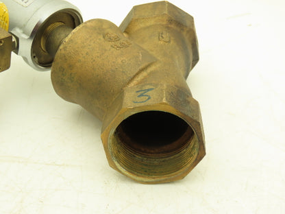 Schubert & Salzer 7010/050V101100-7 Bronze 2" Angle Seat Solenoid Valve 24VDC