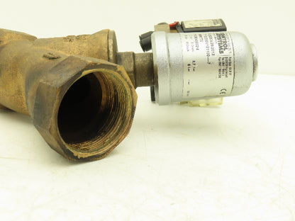 Schubert & Salzer 7010/050V101100-7 Bronze 2" Angle Seat Solenoid Valve 24VDC
