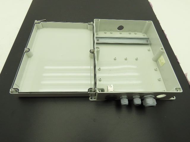 11x9x3 Enclosure 11.5"x9"x3" O Ring Gasket DIN Rail Made Of ABS Lot Of 4