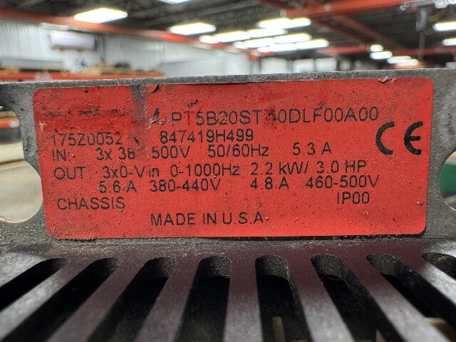 Danfoss PT5B20STR0DLF00A00 Variable Speed Drive VLT 5004 AC Drive 3Hp 480V 3PH