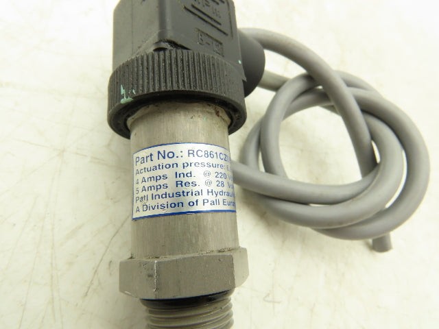 Pall RC861CZ097HYM Hydraulic Filter Pressure Sensor Switch 6.9bar