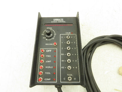 Unimate 350-0410 Robot Teach Pendant Manual Control 10' Cord Rev C PUM 350-0100