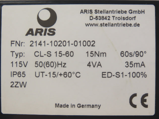 ARIS DN200 PN16 Wafer Butterfly Valve Cast Iron 8" ARIS Actuator W/ Mount
