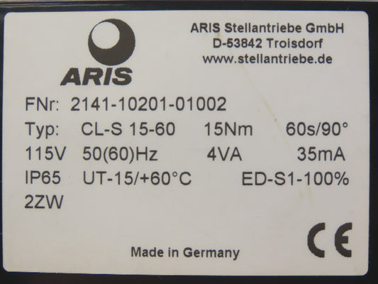 ARIS DN200 PN16 Wafer Butterfly Valve Cast Iron 8" ARIS Actuator W/ Mount
