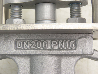 ARIS DN200 PN16 Wafer Butterfly Valve Cast Iron 8" ARIS Actuator W/ Mount