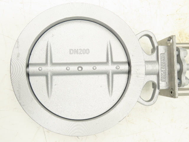 ARIS DN200 PN16 Wafer Butterfly Valve Cast Iron 8" ARIS Actuator W/ Mount