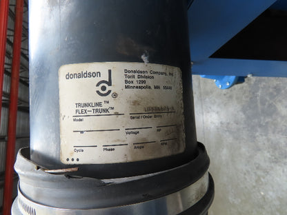 Donaldson Trunk 2000 Torit Fume Collector Ex-Arms 2 Station Trunkline 5Hp 890CFM