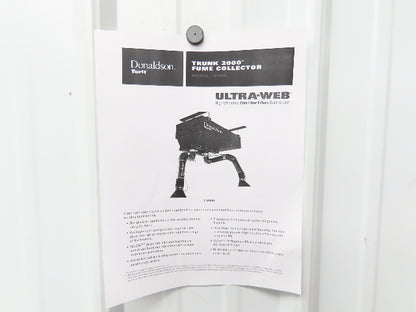 Donaldson Trunk 2000 Torit Fume Collector Ex-Arms 2 Station Trunkline 5Hp 890CFM