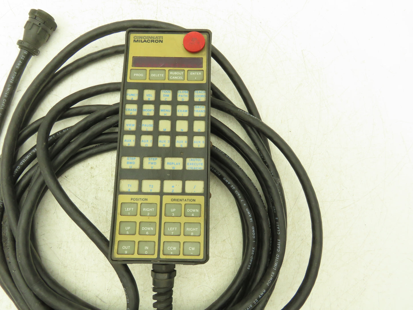 Cincinnati Milacron 3-424-1993A CNC HMI Teach Pendant Operator Control 25' Cord