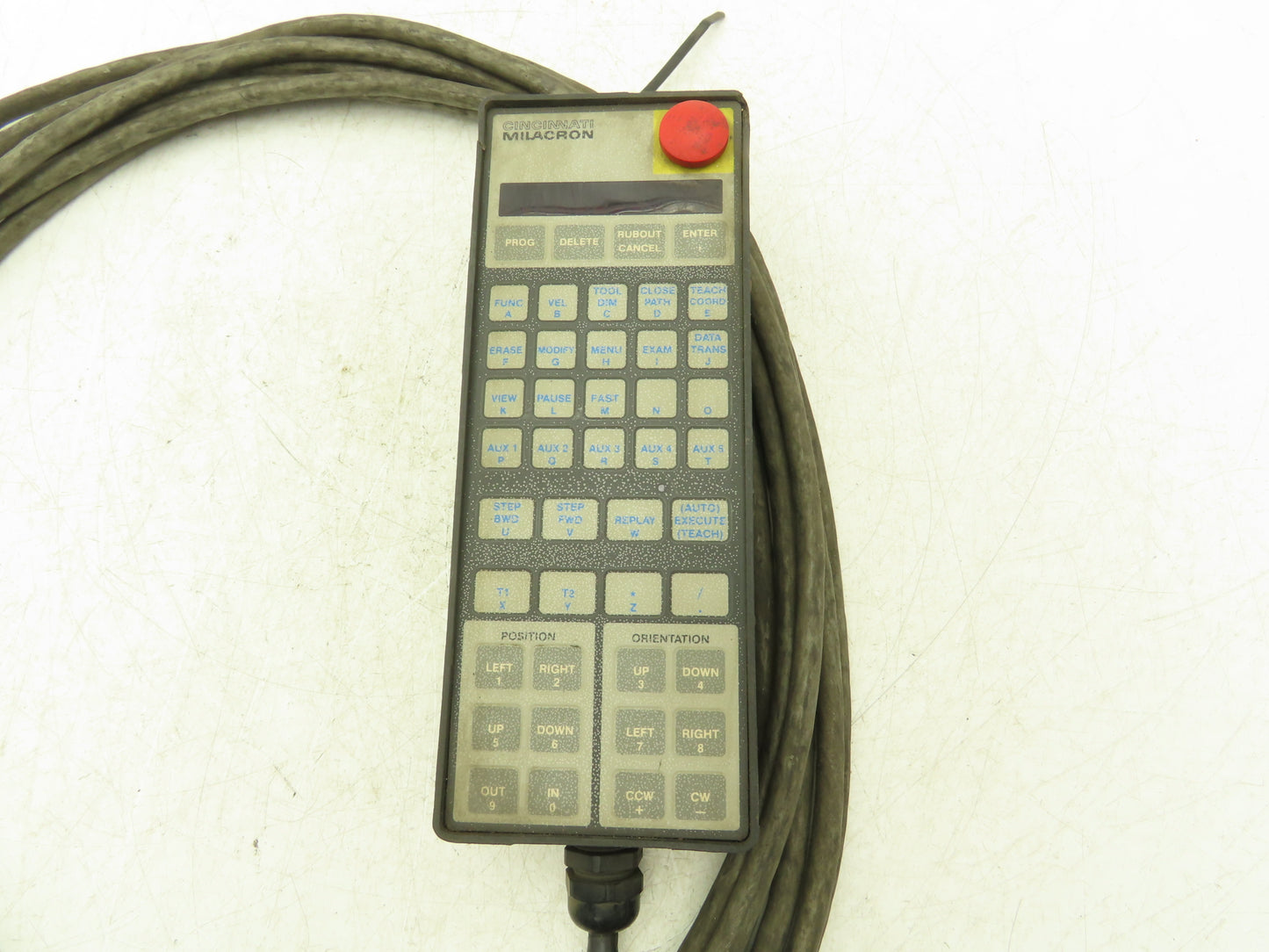 Cincinnati Milacron 3-424-1993A CNC HMI Teach Pendant Operator Control 20' Cord