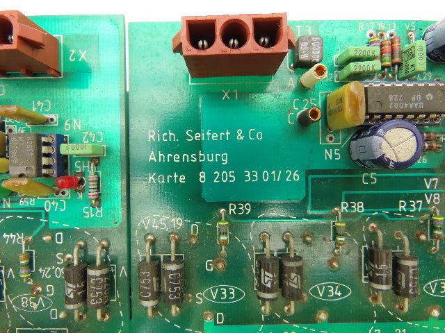 Rich. Seifert 8 205 33 01/26 Power Supply PCB Printed Circuit Board for Parts***