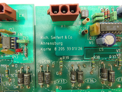 Rich. Seifert 8 205 33 01/26 Power Supply PCB Printed Circuit Board for Parts***