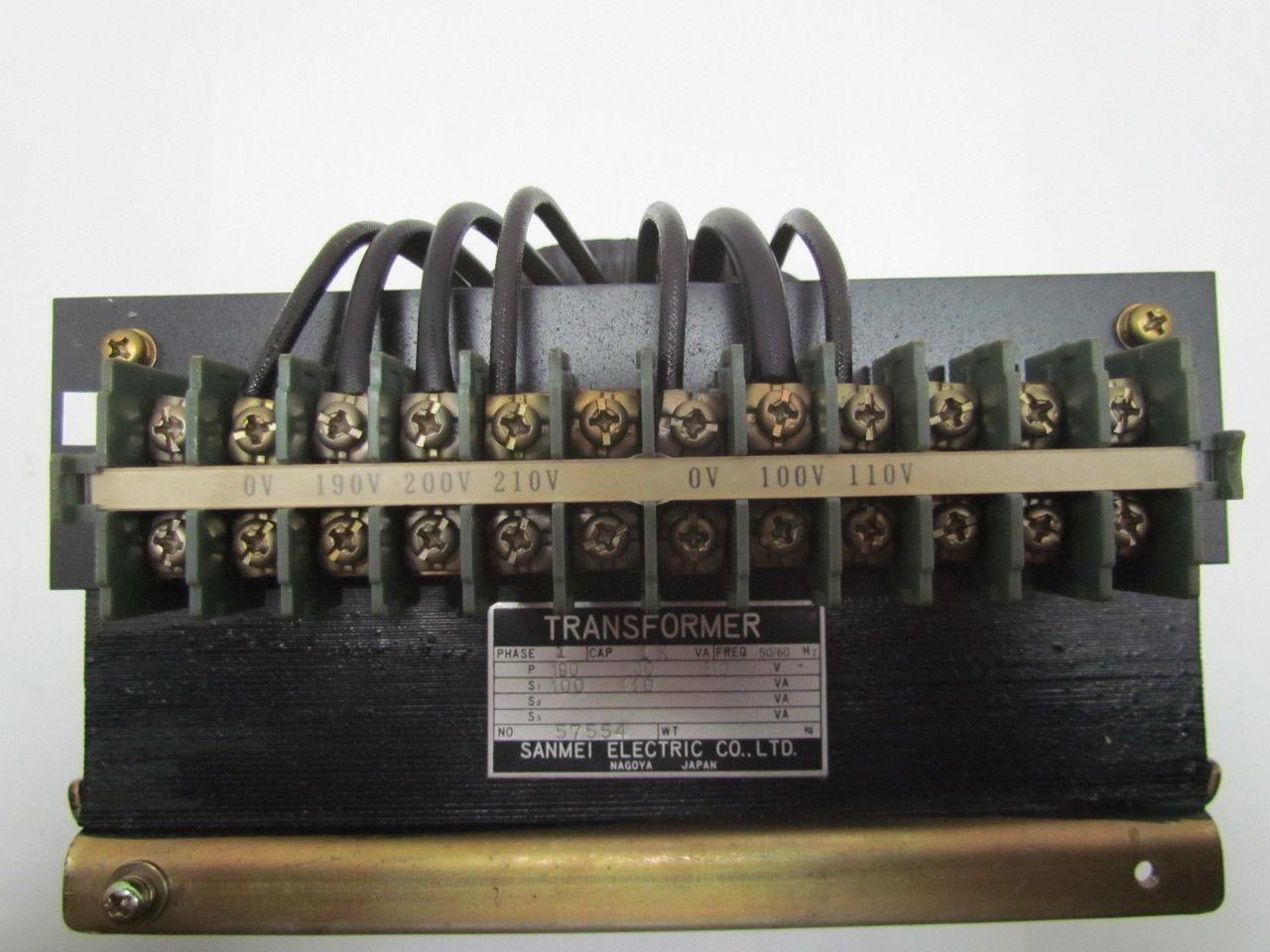 Sanmei Electric Co. 57554 1KVA Transformer 190-210V pri 100-110V Sec 1Ph 1000VA