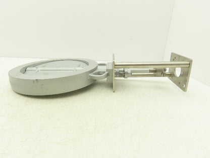 DN200 PN16 Wafer Butterfly Valve Cast Iron 8" W/Mount