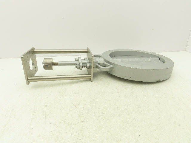 DN200 PN16 Wafer Butterfly Valve Cast Iron 8" W/Mount