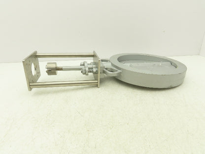 DN200 PN16 Wafer Butterfly Valve Cast Iron 8" W/Mount
