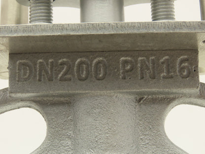 DN200 PN16 Wafer Butterfly Valve Cast Iron 8" W/Mount