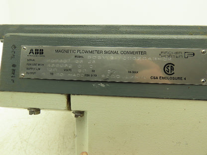 ABB Fischer Porter 50SM1301CCG20ABHC2 Magnetic Flowmeter Signal Converter 120VAC