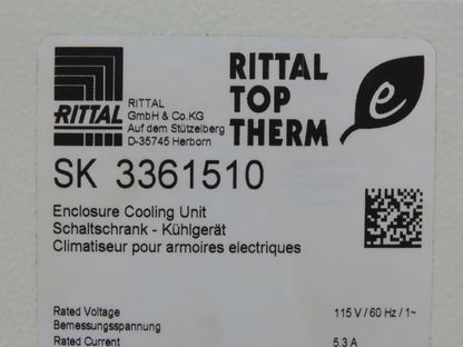 Rittal SK3361510 Top Therm Electrical Enclosure Air Conditioner 750W 115V