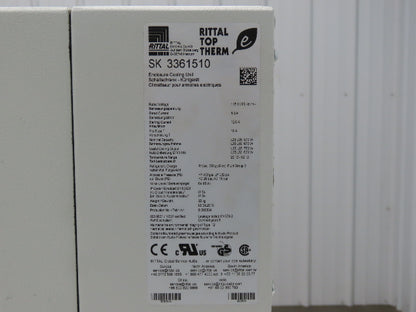 Rittal SK3361510 Top Therm Electrical Enclosure Air Conditioner 750W 115V