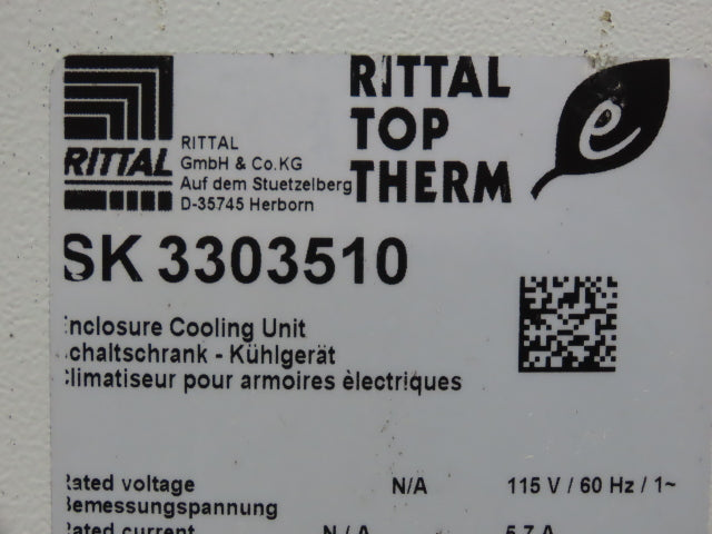 Rittal SK3303510 Top Therm Electrical Enclosure Air Conditioner 500W 115V