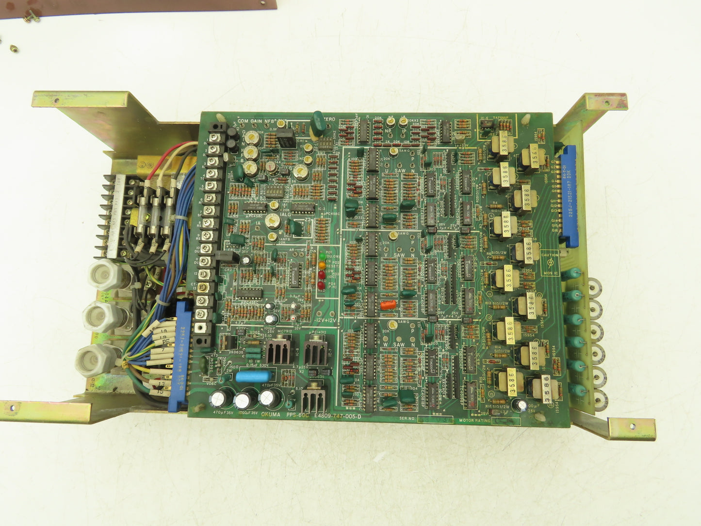 Okuma Machinery LDU-600 Servo Drive CNC Axis Control 0.75kW 200/220VAC 3Ph