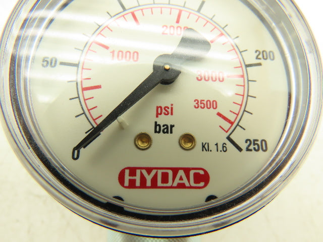 Hydac KI.1.6 Pressure Regulator & Guage 3500 PSI Adapter/Coupler Included