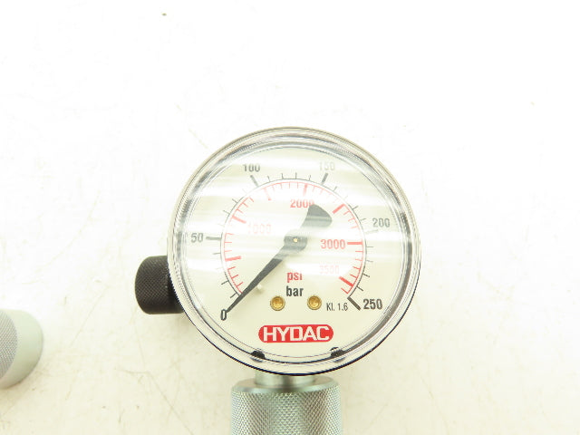 Hydac KI.1.6 Pressure Regulator & Guage 3500 PSI Adapter/Coupler Included