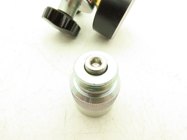 Hydac KI.1.6 Pressure Regulator & Guage 3500 PSI Adapter/Coupler Included