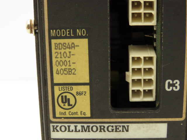 Kollmorgen BDS4A-210J-0001-405B2 Servo Drive Control 310VDC In 230VAC Out