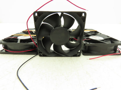 Mechatronics MR8025H24B-FSR Cooling Fan 80 x 80 x 25mm 24VDC 2 Wire Lot Of 6