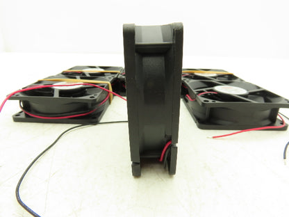 Mechatronics MR8025H24B-FSR Cooling Fan 80 x 80 x 25mm 24VDC 2 Wire Lot Of 6