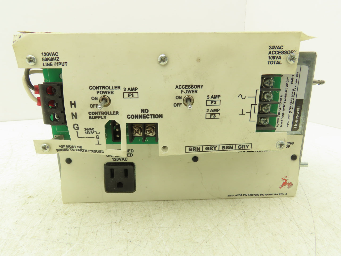 Honeywell 14507287-002 Converter Power Supply Module In 120V Out 24V 100VA
