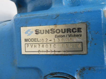 Vickers PVH74QIC RF 1S 10 CM 731 NA Hydraulic Piston Pump 35GPM 3625PSI Quiet