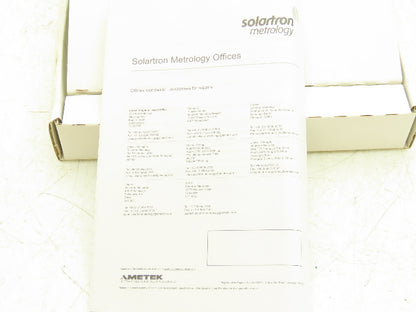 Solartron AX/0.25/S M92342.3BB02-01 Analog Gauging Contact Probe Transducer CMM