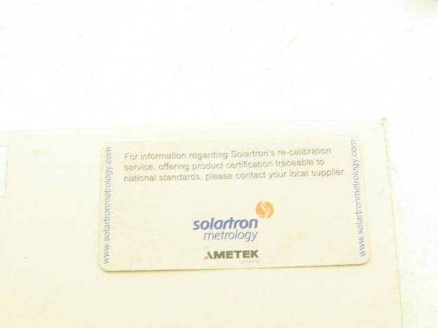 Solartron AX/0.25/S M92342.3BB02-01 Analog Gauging Contact Probe Transducer CMM