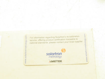 Solartron AX/0.25/S M92342.3BB02-01 Analog Gauging Contact Probe Transducer CMM